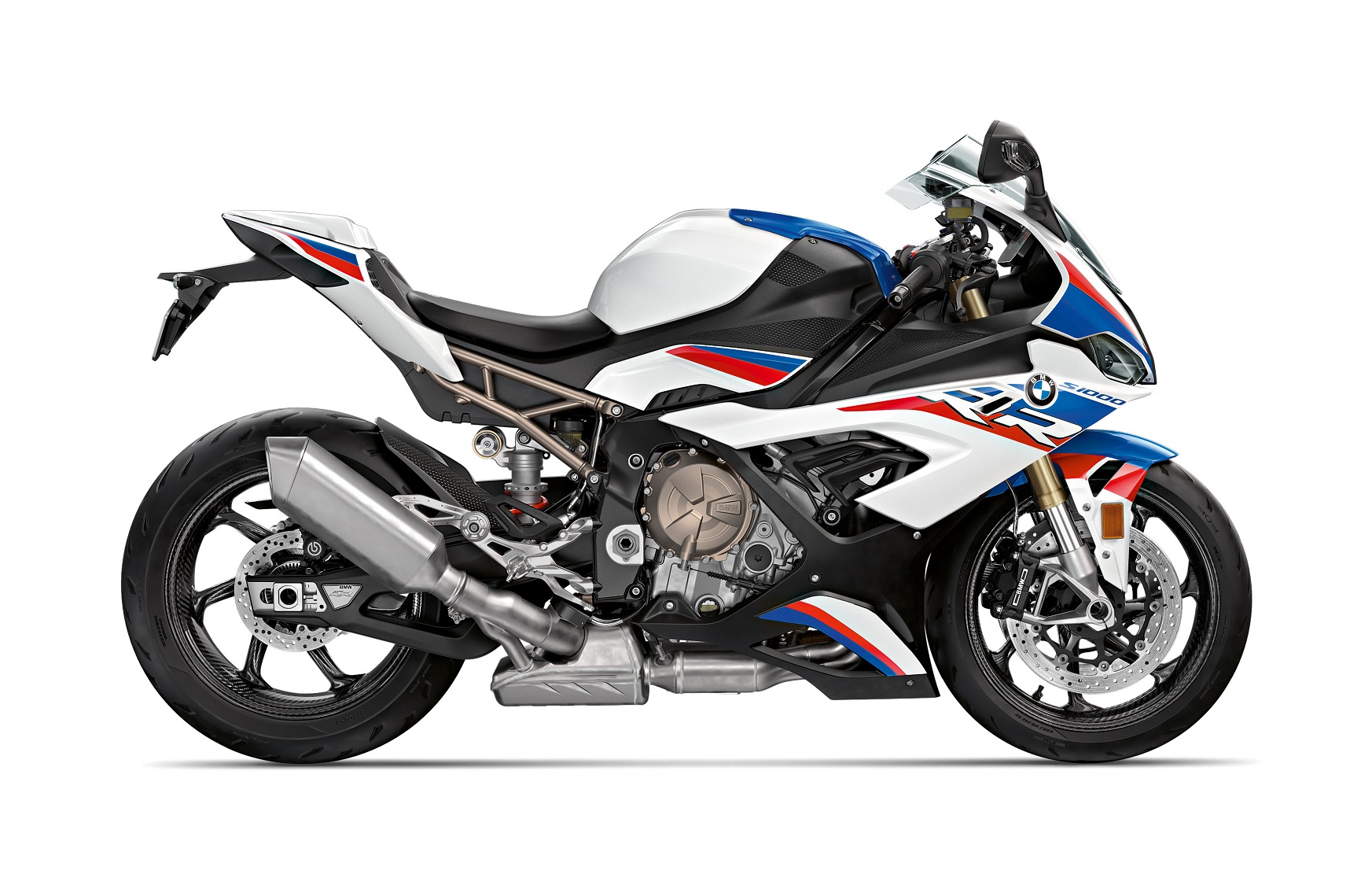 2019 BMW S 1000 RR Side Exterior Red Blue and White